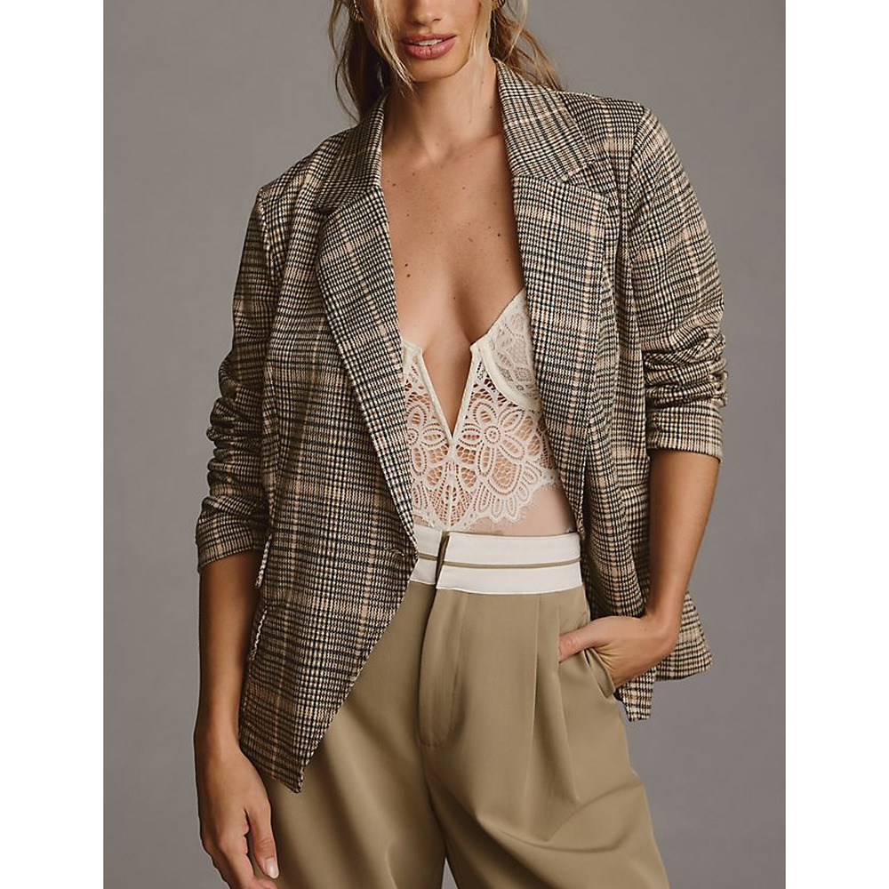 Maeve 'Collegiate' Black Knit Blazer Size S